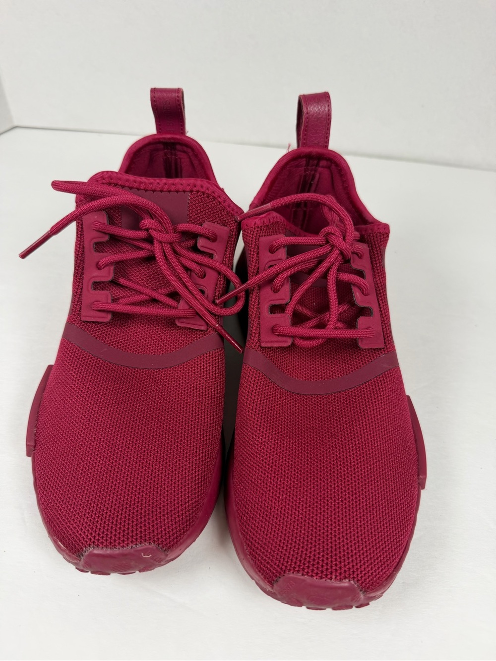 Adidas NMD_R1 Women’s 7.5 Burgundy Boost Knit Sneakers Running Shoes Casual - Picture 11 of 11
